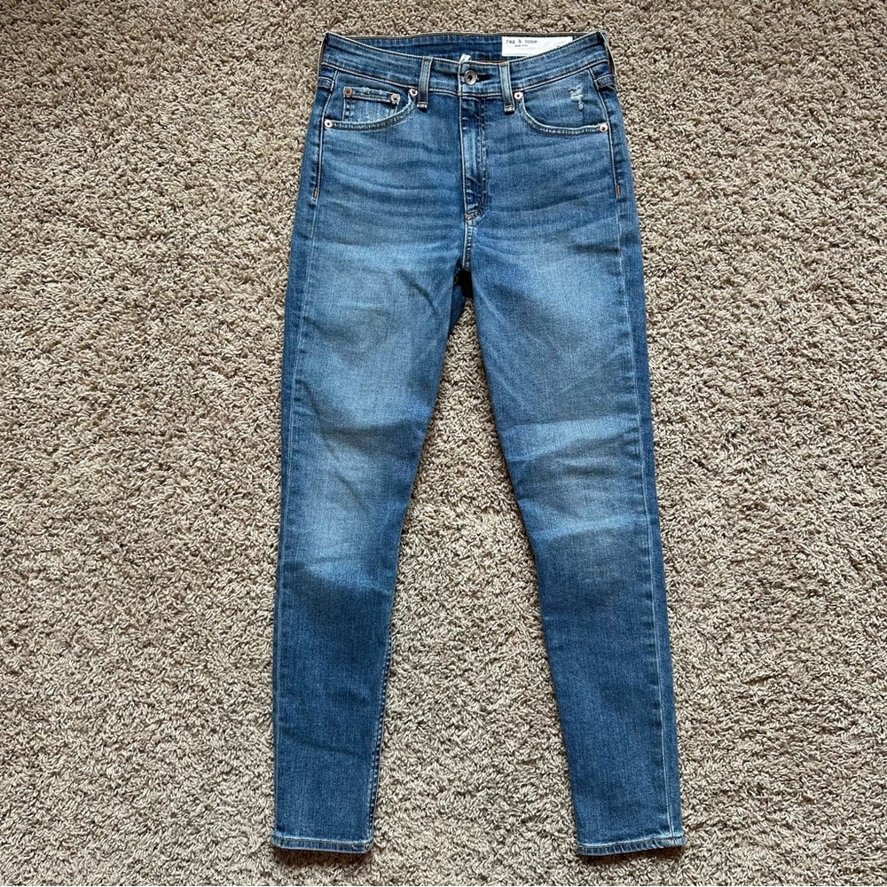 Rag & Bone Nina high rise ankle skinny jeans